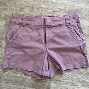 Pink chino shorts